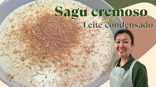 SAGO WITH CONDENSED MILK | Super creamy milk sago with crunchy burnt coconut