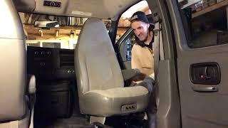 World's Best Seat Swivel from Ironcloud installed in a 2013 Chevy Express 2500 LT 6.0L