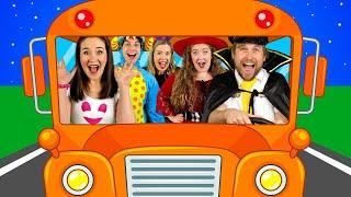 Wheels on the Bus - on Halloween!  Nursery Rhymes & Kids Songs