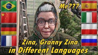 Zina, Granny Zina in Different Languages. Atomic Heart.