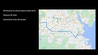 Garmin Dashcam Fun: SW Houston - Johnson Space Center Drive