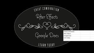 TUTORIAL: Import and Export Texts from After Effects to Google Docs