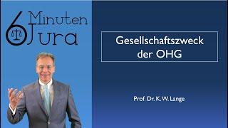 Gesellschaftszweck der OHG (MoPeG)