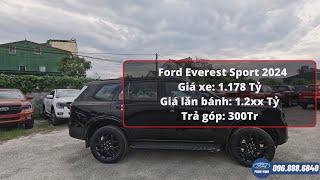 [Vinh Ford] Ford Everest Sport 2024 Màu Đen Giá lăn bánh chỉ 1.2xx Tỷ, mẫu xe thể thao đẹp #ford