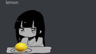 Kaai Yuki eats a lemon