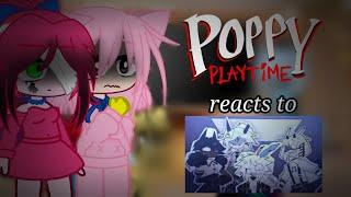 Poppy Playtime reacts to Fundamental Paper Education || Original?? || No part 2 || Gacha Club