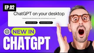 NEW in ChatGPT: Advanced Voice Mode, Share Audio, Desktop App for Windows... [Ep. 02]