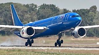 90 PLANES Landing, Taxi & Take-off in 53 MINUTES | Rome Fiumicino Airport Plane Spotting (4K)