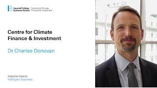 Dr Donovan introduces the Centre for Climate Change, Finance & Investment