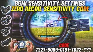 PUBG 2024 NO RECOIL/ZERO RECOIL SENSITIVITY CODE | BGMI BEST SENSITIVITY SETTINGS.