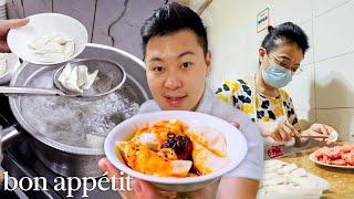 The Legendary Chinese Dumplings Served in an Auntie's Living Room | Street Eats | Bon Appétit