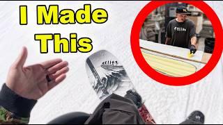 Testing The Snowboard I Built with Gilson