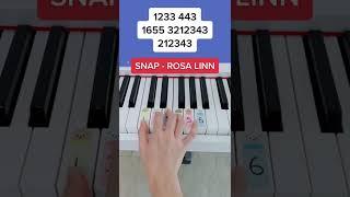 SNAP - Rosa Linn (Piano Tutorial) #easypianotutorial #pianobeginner #snap #summypiano