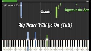 Titanic | My Heart Will Go On (Full) | Synthesia Piano Tutorial | By Piano with Rachel