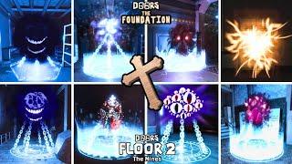 DOORS: The Foundation Vs The Mines ALL CRUCIFIX USES