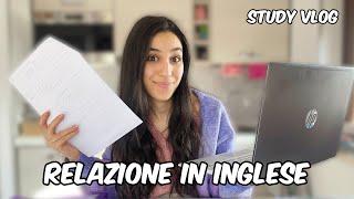 SCRIVO LA RELAZIONE PER IL PROSSIMO ESAME - STUDY VLOG #8 / tina official channel