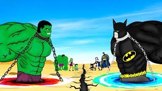 Evolution Of HULK Family VS Evolution Of BATMAN Family : Monsters Ranked From Weakest To Strongest