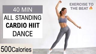 40 Min All Standing Cardio HIIT DANCE Workout | Burn 500 Calories | Exercise to the Beat, SUPER FUN