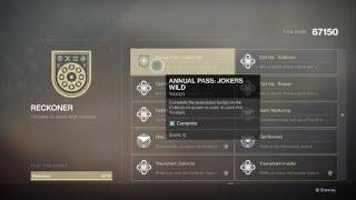 Destiny 2 - Reckoner title / Seal finally obtained for Gambit Prime