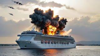 13 Minutes ago! Russia blew up a Ukrainian cruise ship carrying 900 elite soldiers and 30 generals.