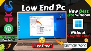 WINDOW 10 LITE BEST FOR PC | 1GB Ram Mai Win 10 Lite LIVE PROOF | Lite Win Best For Android Emulator