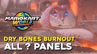 Mario Kart World Dry Bones Burnout All ? Panel Locations