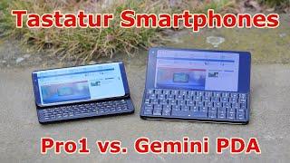 Smartphones mit Tastatur im Vergleich: f(x)tec Pro1 vs. Gemini PDA von Planet Computer