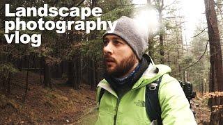Landscape photography vlog - ND gradual filters, tips, fog and rain into the forest
