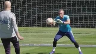 Jasper Cillessen's preparations for the Copa del Rey final