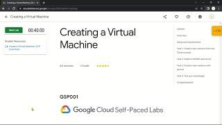 Creating a Virtual Machine | GSP001 | Solution