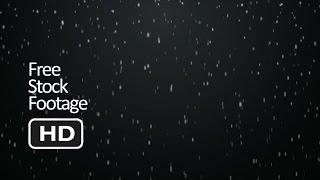 Free Stock Video Footage - Snowfall (Black background) HD 1080