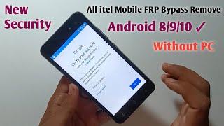 All Itel Android 8/9/10 Frp Bypass | FRP Bypass Google Account 100% Working Without Pc/NEW SECURITY