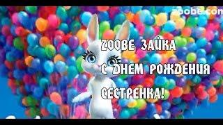 Zoobe Зайка, С Днем Рождения сестренка!