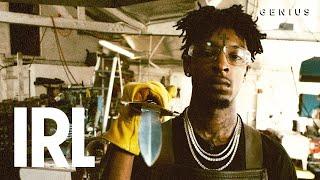 21 Savage Создает Нож | 21 Savage Интервью на Русском.