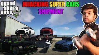 Hijacking Brand New Super Cars Shipment | GTA 5 GAMEPLAY #19