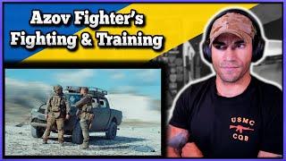 Azov Fighter Discusses Combat and Training - Marine reacts