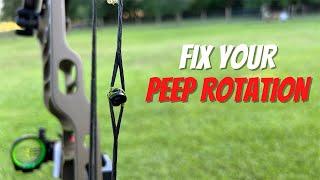 2 Best Ways To Tie In A Peep Sight | Keep Your Peep From Rotating