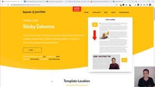 Beaver Builder Sticky or Floating Columns and Modules