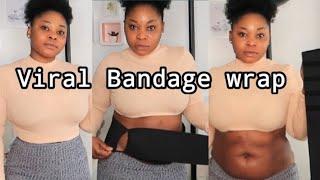 Trying The Viral Bandage Wrap Waist Trainer! Amazon Waist Trainer Review