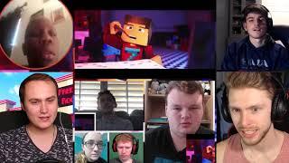 "Now Hiring at Freddy's" | FNAF Animated Minecraft Music Video (by JT Music) [REACTION MASH-UP]#411