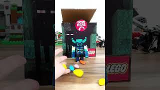 LEGO Minecraft Warden and Herobrine/ easy craft ideas #shorts #youtubeshorts