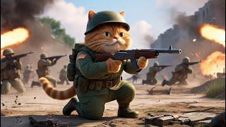 AI Story | AI Cat story | Army Cat Story  #aicat #animation #catstory  #cartoon #cat #cute #kids