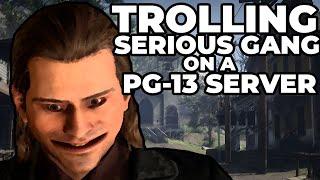 Trolling a Gang in a PG-13 Red Dead RP Server (They don't allow swearing)