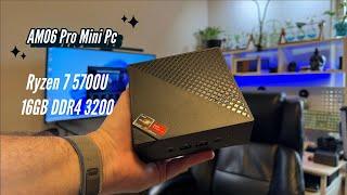 Mini Gaming PC, AMD Ryzen 7 5700U (8C/16T, up to 4.3Ghz) 16GB DDR4