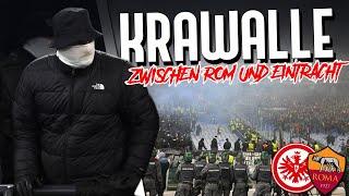 Roma vs. Frankfurt: Ausschreitungen und fliegende Böller zwischen Rom und Eintracht-Fans!