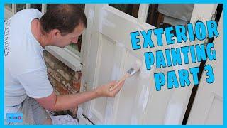 Exterior painting part 3. Painting the french door.