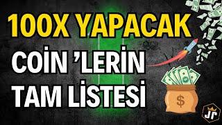 100X Yapacak Coin 'lerin Tam Listesi! Para Bu Altcoin 'lere Akacak!  #altcoin #bitcoin  #kriptopara