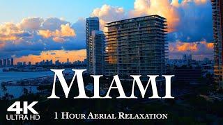 [4K] MIAMI & Florida Keys  1 Hour Drone Aerial Relaxation 2024 | USA United States GTA VI 6