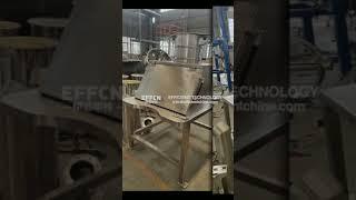 Stainless steel bag dump station for flour
