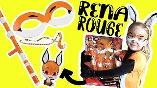 Miraculous Ladybug Rena Rouge Dress Up Set Transformation with Mask, Costume, Trixx Kwami